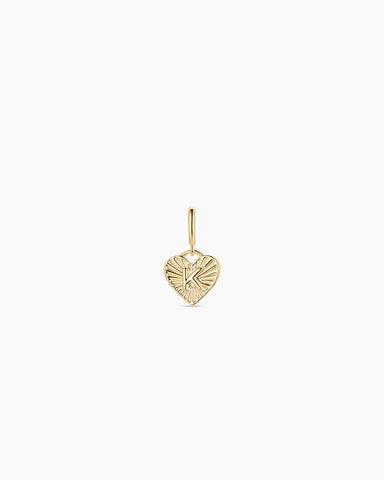 Vintage Heart Alphabet Parker Charm