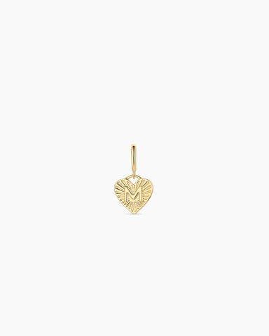 Vintage Heart Alphabet Parker Charm