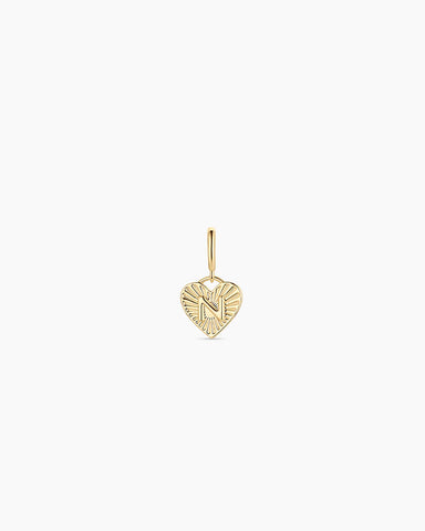 Vintage Heart Alphabet Parker Charm
