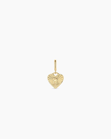 Vintage Heart Alphabet Parker Charm