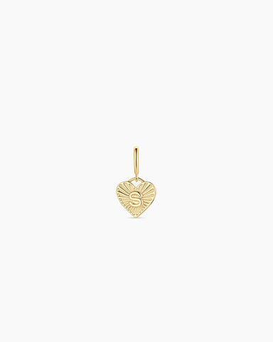Vintage Heart Alphabet Parker Charm