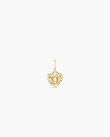 Vintage Heart Alphabet Parker Charm