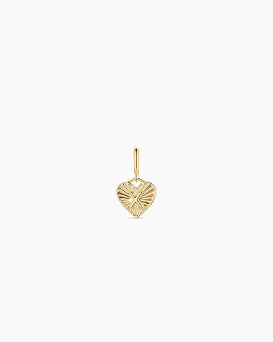Vintage Heart Alphabet Parker Charm