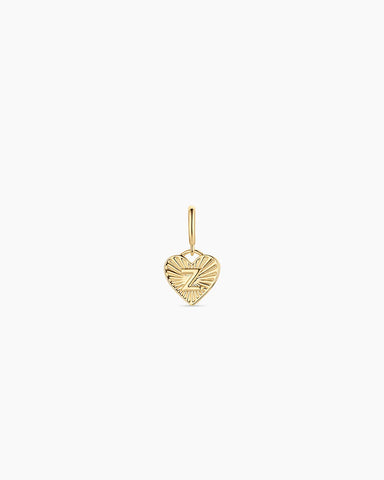 Vintage Heart Alphabet Parker Charm