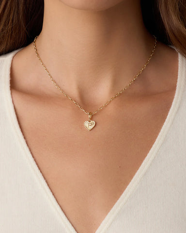 Vintage Heart Alphabet Parker Charm