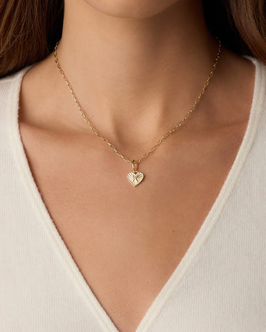 Vintage Heart Alphabet Parker Charm