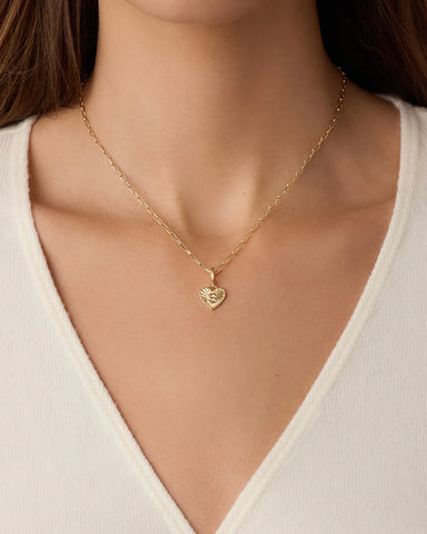 Vintage Heart Alphabet Parker Charm