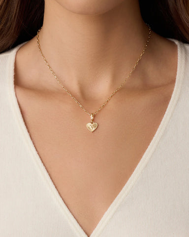 Vintage Heart Alphabet Parker Charm