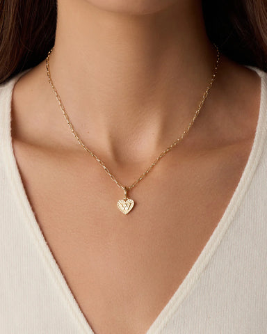 Vintage Heart Alphabet Parker Charm