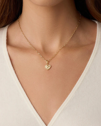 Vintage Heart Alphabet Parker Charm