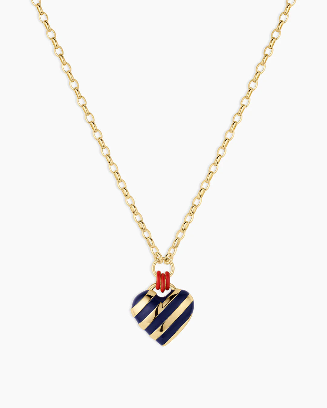 Campbell Enamel Heart Pendant Necklace
