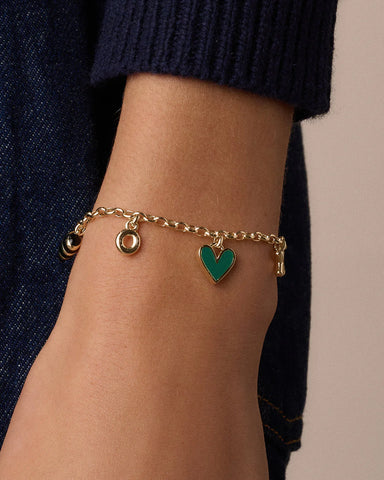 Campbell Heart Charm Bracelet