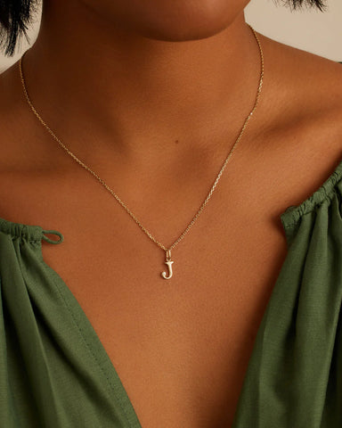 Diamond Vintage Alphabet Charm