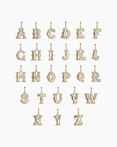 Diamond Era Alphabet Charm