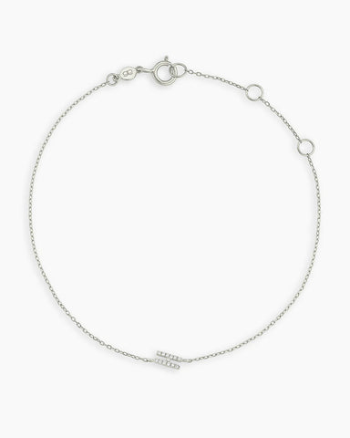 Diamond Pavé Alphabet Bracelet