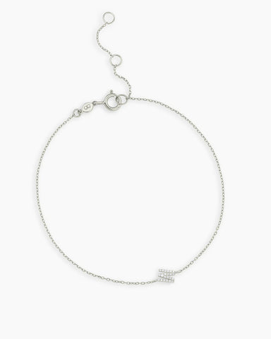 Diamond Pavé Alphabet Bracelet