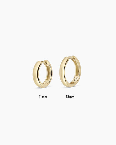 14k Gold Lou Helium Single Huggie