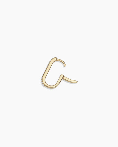 Diamond Parker Link Single Huggie