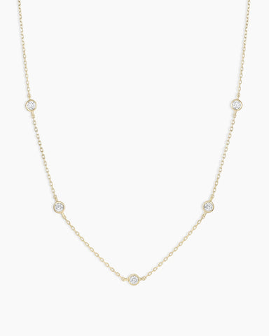 Classic Five Diamond Necklace