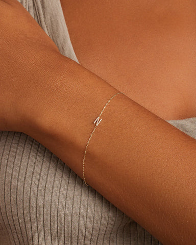 Diamond Pavé Alphabet Bracelet